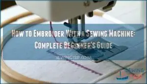 how to embroider with a sewing machine