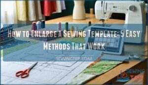 how to enlarge a sewing template