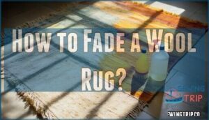 how to fade a wool rug