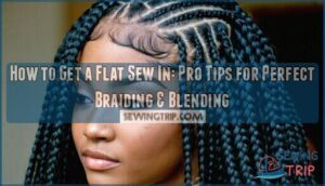 how to get a flat sew in