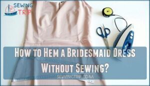 how to hem a bridesmaid dress without sewing
