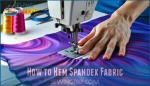 how to hem spandex fabric
