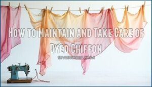 how to maintain and take care of dyed chiffon
