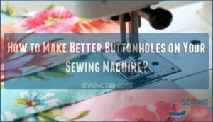 how to make better buttonholes on your sewing machine