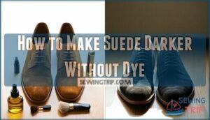 how to make suede darker without dye