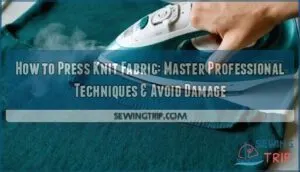 how to press knit fabric