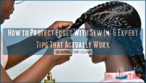 how to protect edges with sew in