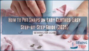 how to put snaps on baby clothes