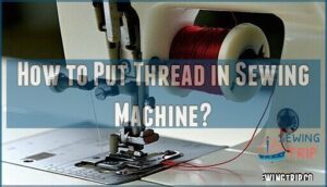 how to put thread in sewing machine