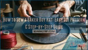 how to sew a baker boy hat