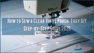 how to sew a clear vinyl pouch