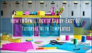 how to sew a locker caddy