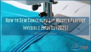 how to sew concealed zip