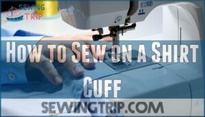 how to sew on a shirt cuff