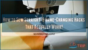 how to sew straight