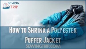 how to shrink a polyester puffer jacket