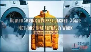 how to shrink a puffer jacket