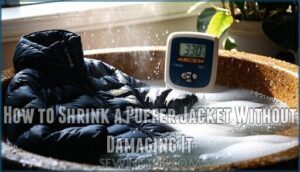 how to shrink a puffer jacket without damaging it