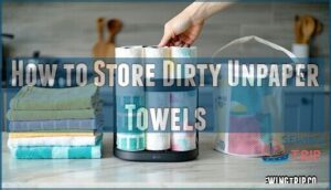 how to store dirty unpaper towels