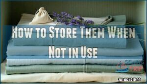 how to store them when not in use