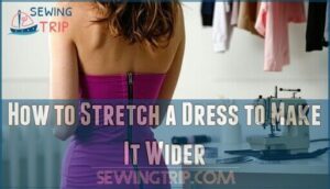 how to stretch a dress to make it wider