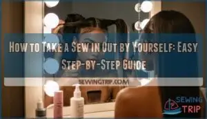 how to take a sew in out by yourself
