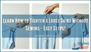 how to tighten a loose shirt without sewing