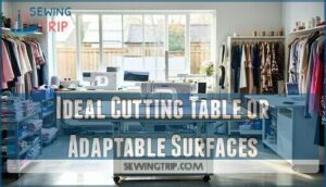 ideal cutting table or adaptable surfaces