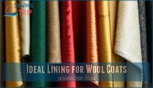 ideal lining for wool coats
