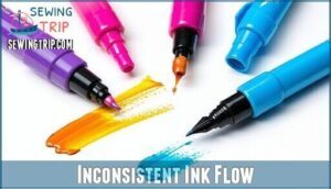 inconsistent ink flow