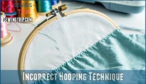 incorrect hooping technique