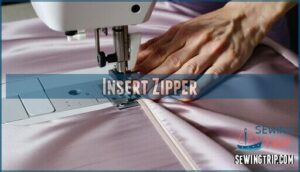 insert zipper