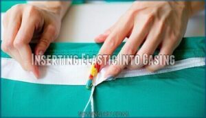 inserting elastic into casing