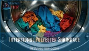 intentional polyester shrinkage