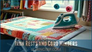 iron rests and cord minders