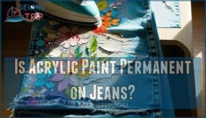is acrylic paint permanent on jeans