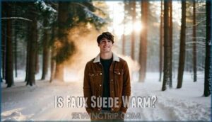 is faux suede warm