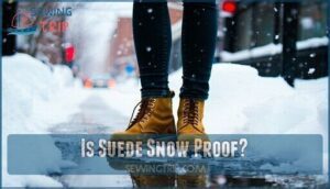 is suede snow proof