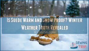 is suede warm and snow proof