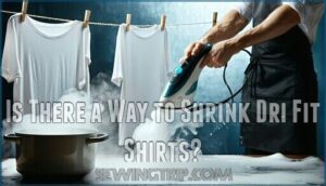 is there a way to shrink dri fit shirts