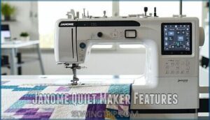 janome quilt maker features