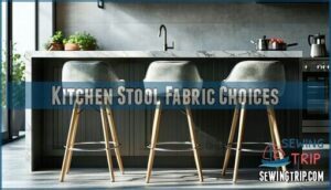 kitchen stool fabric choices