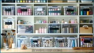 label storage boxes