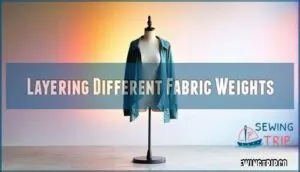 layering different fabric weights