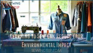 learning to sew can reduce your environmental impact