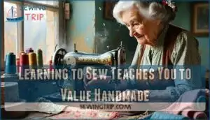learning to sew teaches you to value handmade