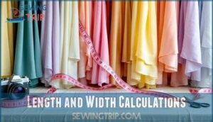 length and width calculations