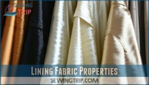 lining fabric properties