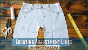 locating adjustment lines locating adjustment lines