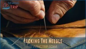 locking the needle